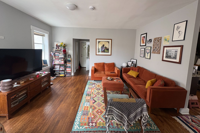Livingroom - One Bedroom Rogers Park Sublet near Morse Red Line & NU Campus Shuttle