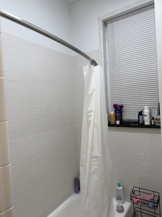 Tub/shower in bathroom - 26 Hemenway St., Apartment 3