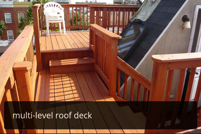 Roof deck - CANTON 2BR 2BA SUNNY Apt 2 Blks from Square