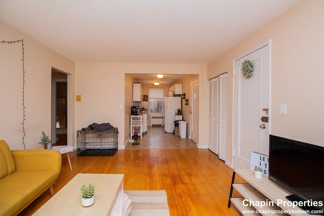 View of Living Room and Kitchen - *Avail March 1* 2 Bedroom Apartment across from beautiful park