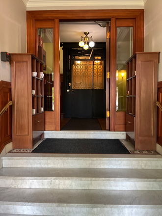 Front lobby with mailboxes - Classic Historic 2 Bedroom near Arlington Ctr. Apartments