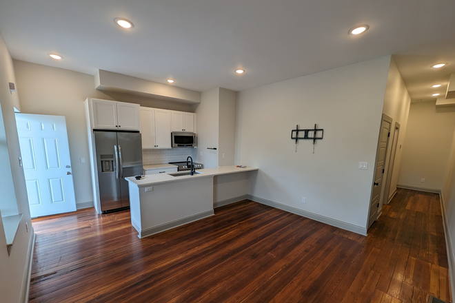 Kitchen and Living Room - Beautiful Remodel, Steps from Xavier, In-Unit Washer/Dryer Rental