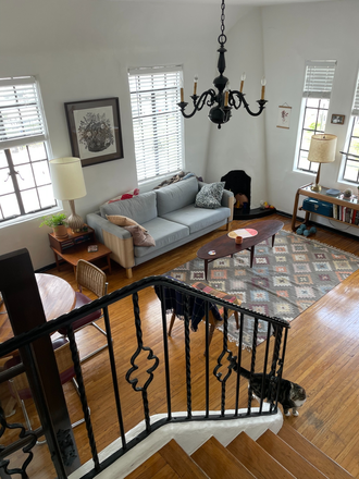 main living area - Cat sit in beautiful 1920s one bedroom on the red line!