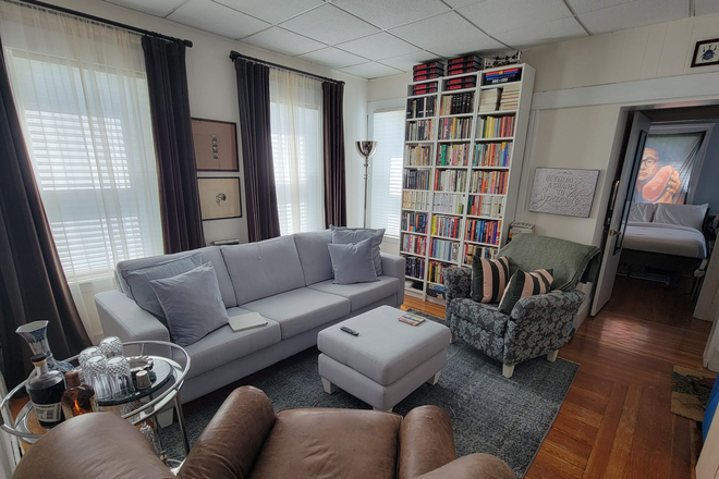 Living Room - 2 Bed with in-unit W/D! Near Davis & Porter Squares. No Fee! Apartments