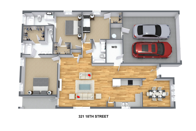floor plan - 321 18TH ST EAST House