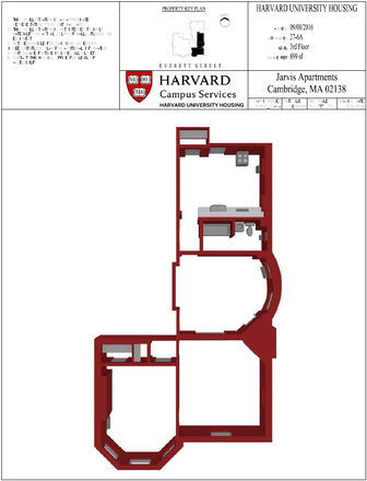 Floorplan - 1BR/1B Apartment <1min from HLS Campus
