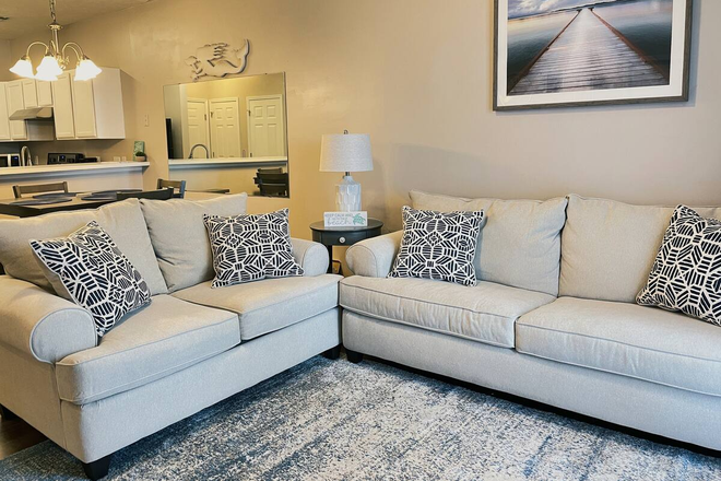 Living Room - River Oaks Condo- Golf Course/ Pool