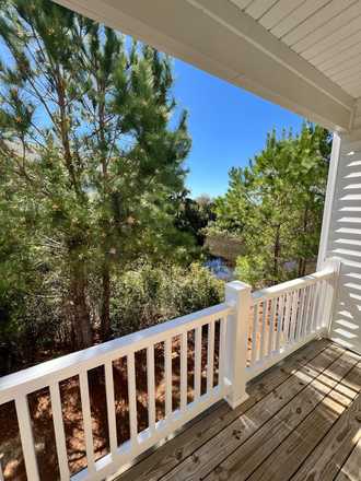 Back porch view - Quiet Marsh View New Build Townhome Johns Island/West Ashley
