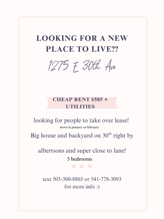 Looking for somewhere to to live? - Large House off E 30th