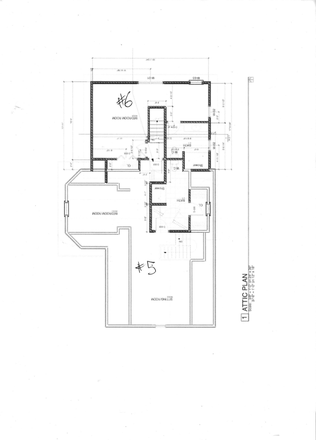 3rd floor layout - Avail August, 5 of 6 bedrooms in 6 bedroom/6 bath house at 328 E Jefferson  one block W of Diag