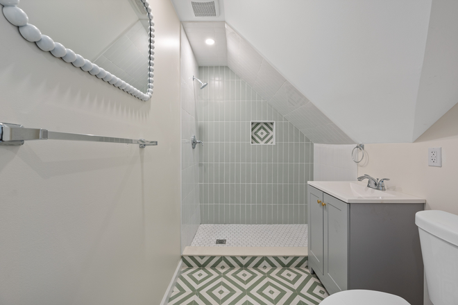 Bathroom view 1 - Large Furnished Studio close to Campus, Walk To Seton Hall, Utilities Included Apartments