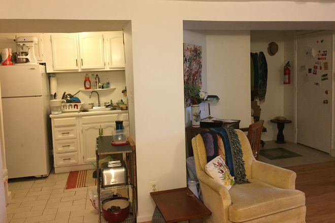 Kitchen - Adams Morgan- English Basement One Bedroom. Renovated. Washer/Dryer. Central Air/Heat. Fenced Yard. Townhome