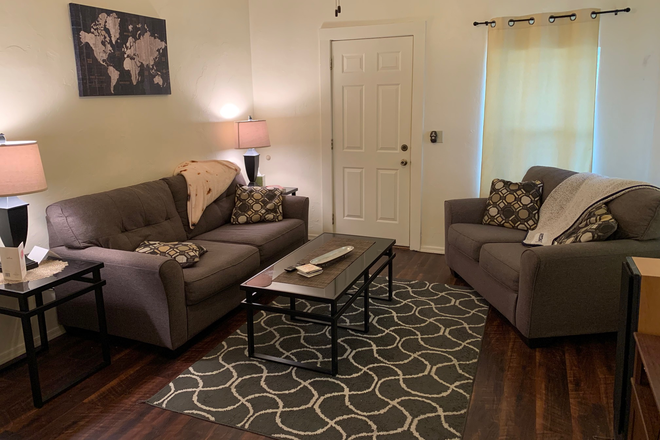 Living room / Front door - Two Bedroom One bath duplex beautifully remodeled Rental