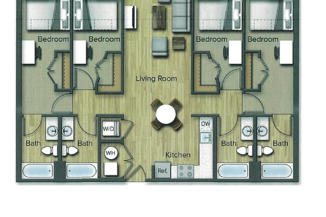 D3 floorplan - Terrapin Row Apartments