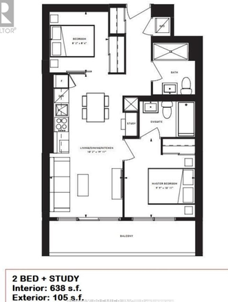 Floorplan - Roomate Needed Vaughan Metropolitan Centre Station Condo