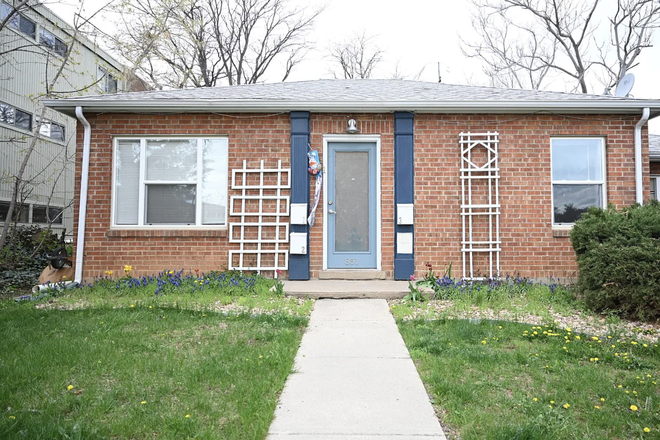 Front of the house - Studio apartment across street from campus