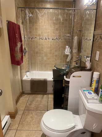 Bathroom - Large, sunny, room for rent near MIT, Harvard, Boston House