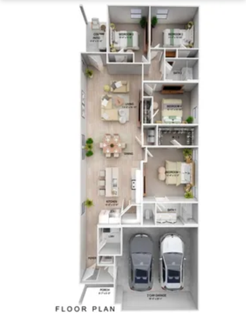 Floor Plan - House for Rent close to LSU at Pelican Lakes