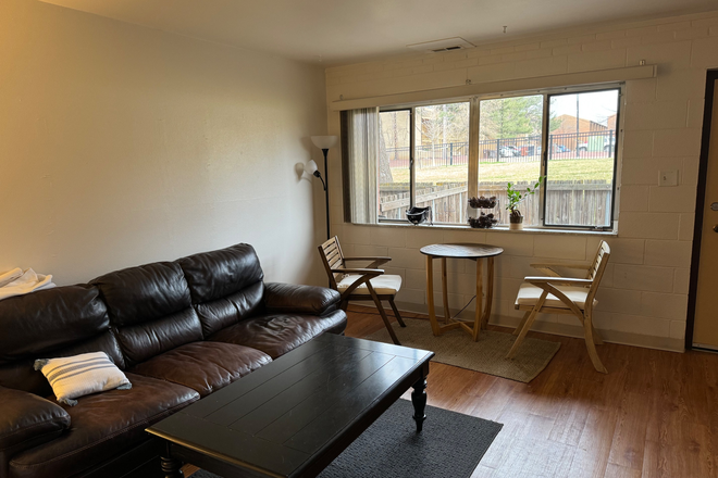 Living Room - Smiley Court Apartments- Room for Rent - Short term Dec 12-Jan 11 2025 Sublease in a 2 bed apart