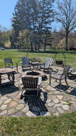 fire pit patio - 2BR cottage-Washington Ave-Franklin Township