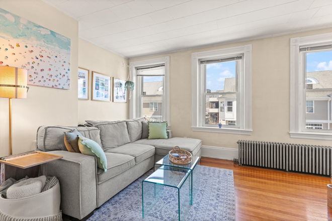 living room - Large 2 bedroom with big windows and natural light close to Harvard Townhome
