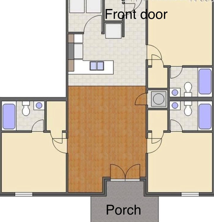 layout - 3 bed/3 bath walkable to campus apartment