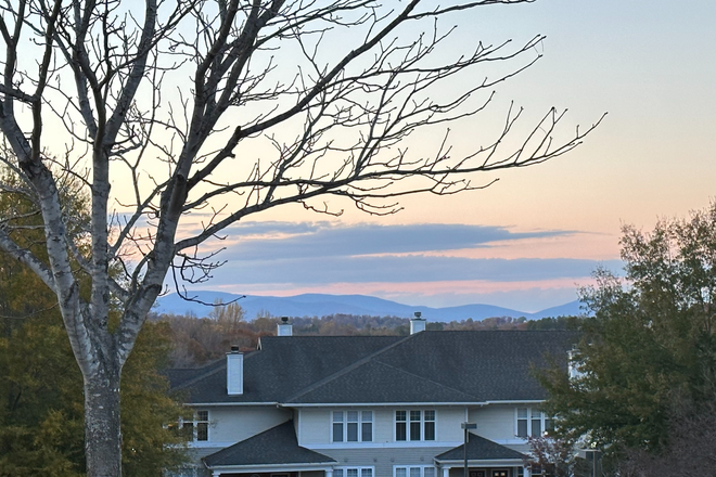Mountain view at dusk - Jefferson Ridge Apartment Homes