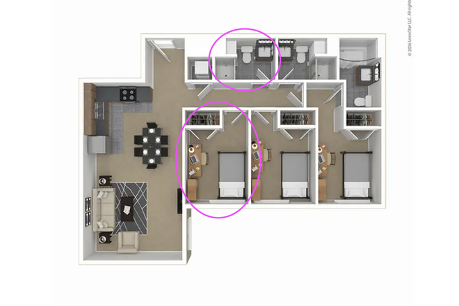Floorplan - Looking to transfer lease for my 1bed/1bath Skybox apt (discounted rent)