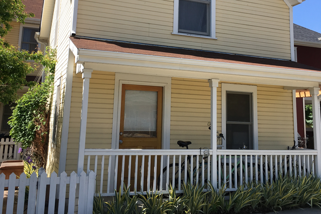 Entry to upstairs studio - Studio apartment -Furnished.  Iris & Folsom  Quiet neighborhood.  Easy access to shopping