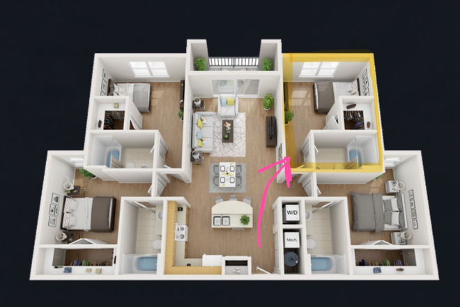 Floorplan - 319 Bragg Apartments