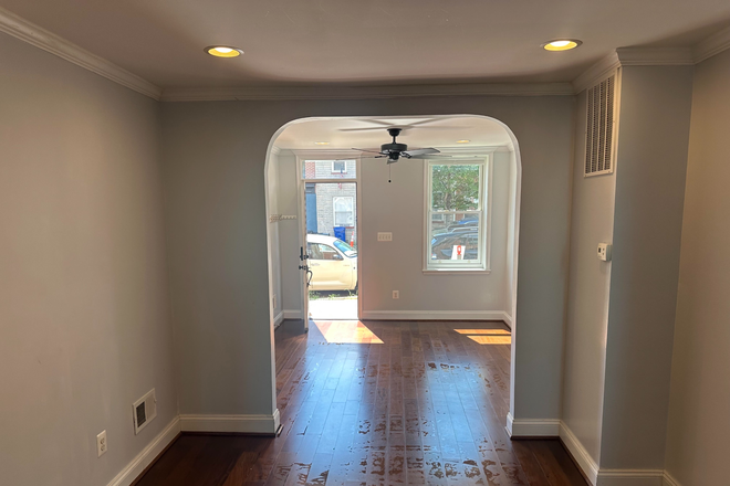 view from first floor stairs - 3 bedroom row house close to Johns Hopkins and Kennedy Krieger