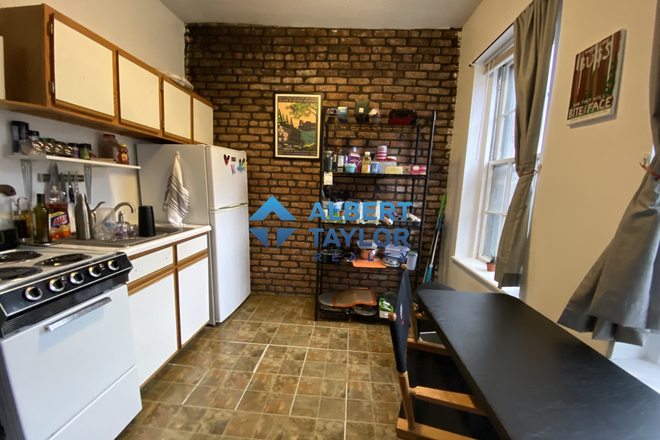 Kitchen - Top-Floor Studio with Exposed Brick!!