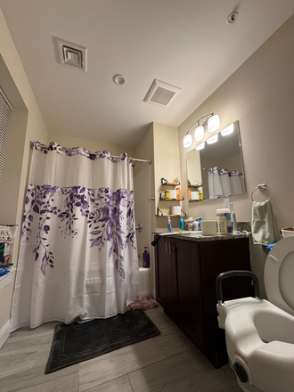 Bathroom - Sublet a room in 2 bed 2 bath Fenway apartment near Northeastern campus in June and July