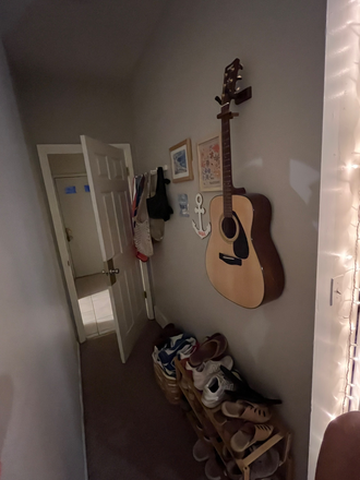 Bedroom walkway - House 5 minute walk to campus