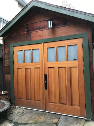 exterior facing driveway/patio - Garden Studio 5 Blocks From West Campus Perfect for One