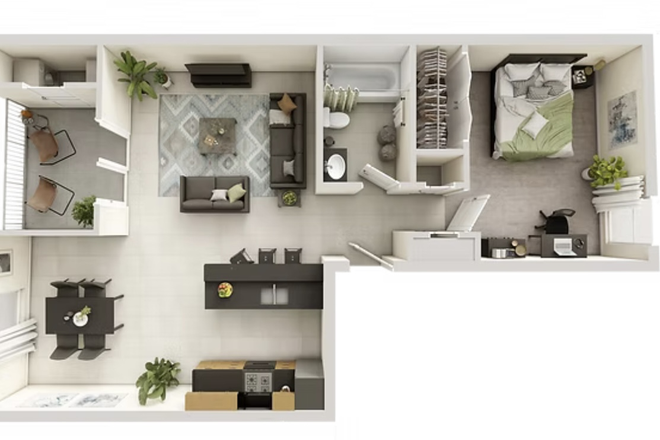 Floor Plan - College Town at USF Apartments