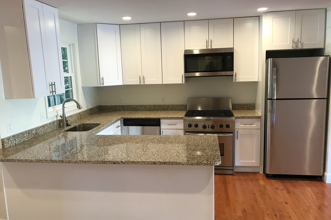 Kitchen - Two 3 bedroom, 1 bath apartments, recent full renovation, patio, private backyard, parking.