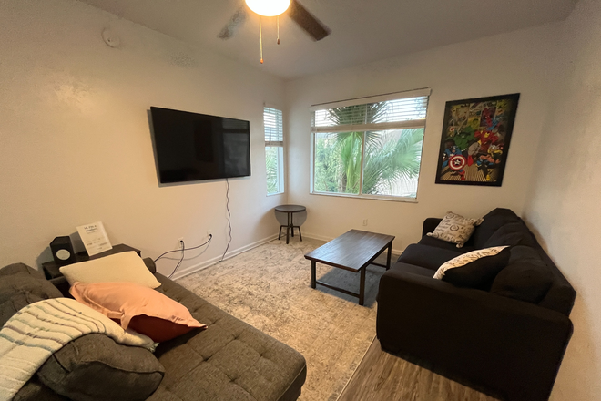 Living room (will be furnished). - College Park at Midtown