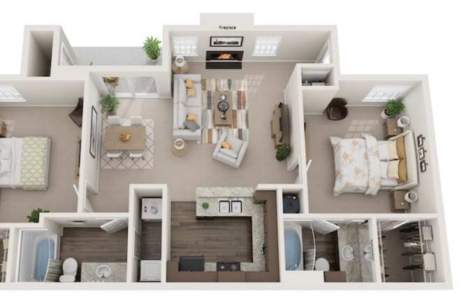 Executive Floorplan - Crowne Park Apartments