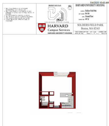 Set up of unit - Studio on HBS campus in SFP - fully furnished Apartments