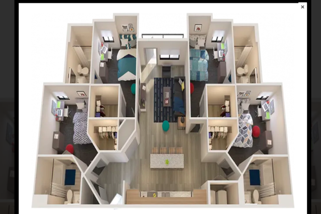 Apartment layout - Union on Fletcher Apartments