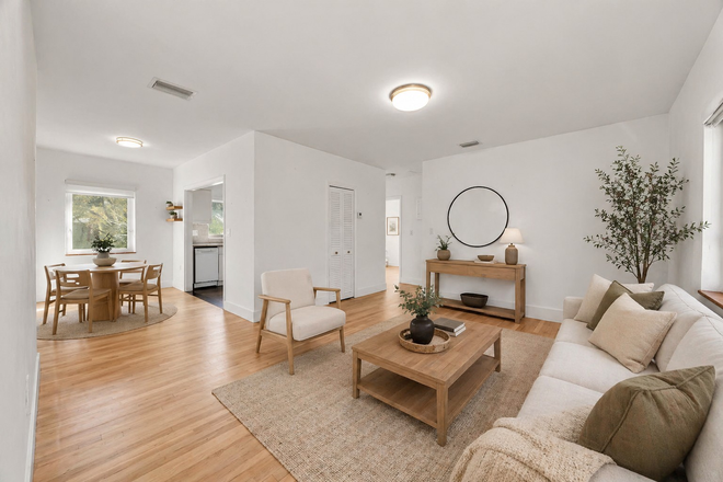 Virtually staged living and dining areas - 2-BR Condo for rent at Rene