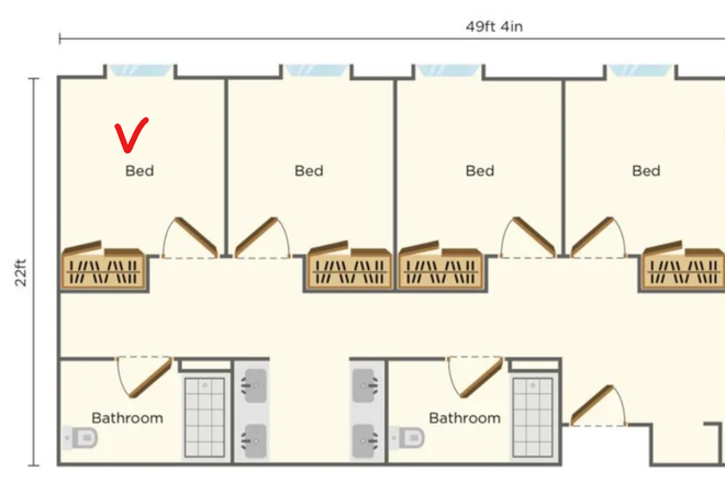 Floor Plan - Best Value Room at UCI