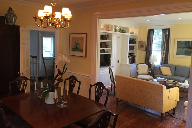 living room and dining room - Furnished room for male-Brunswick Ave-Lawrenceville House