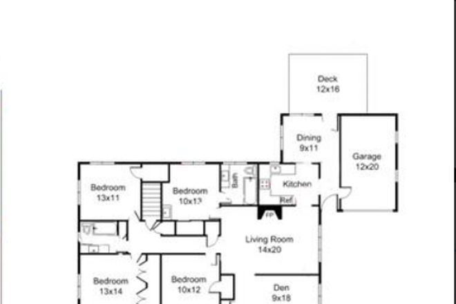 floorplan - 4 Bedrooms, Bonnet shores, FIOS high speed internet incl, House