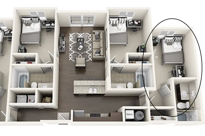 floor plan - University Park Apartments Available 5 minutes from Campus
