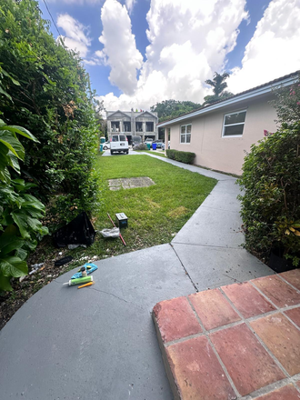 Looking out at the street from Front Door - Spacious 3/2 Rear Duplex for Rent – Coral Gables Area | $3300/mo Duplex