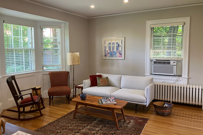 Living Room (partial) - Attractive, fully furnished, brick townhouse at end of cul-de-sac right next to Harvard campus