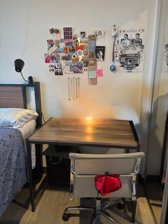 Desk with chair, closet not photographed - Lightview Apartments