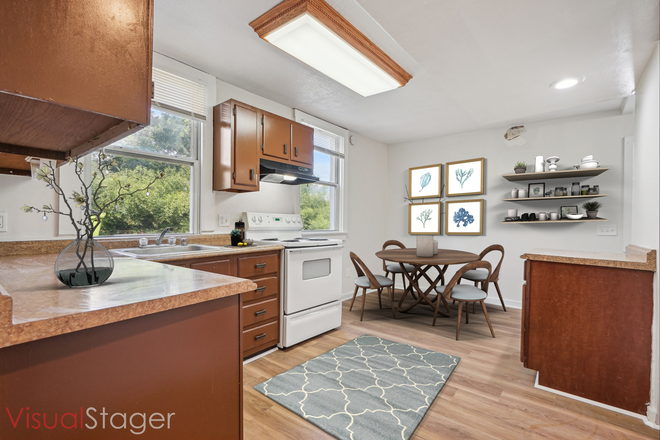 Kitchen-virtually staged - U of MD-College Park, MD- Right Beside UMD Metro-3 Beds, 1 Full Bath, 1 Half Bath, & Parking Apartments